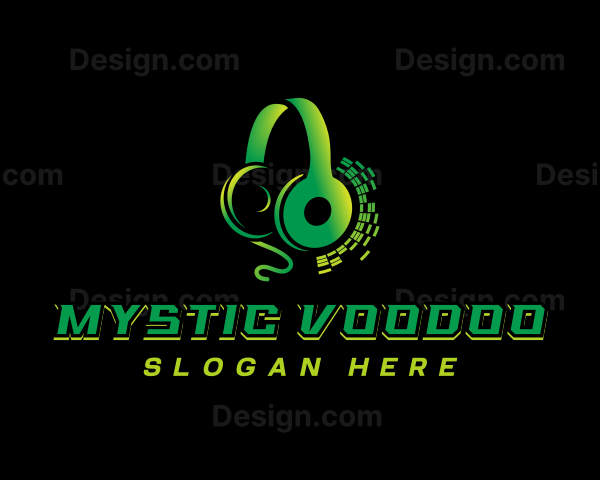 DJ Music Headphones Logo
