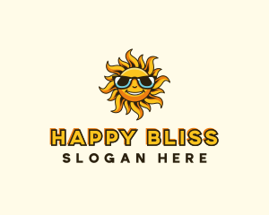 Sun Sunglasses Summer logo design