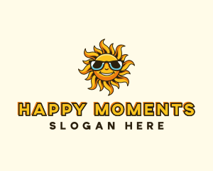 Sun Sunglasses Summer logo design