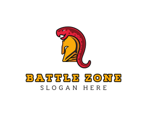 Spartan Helmet Snake logo