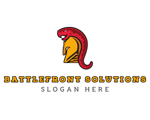 Spartan Helmet Snake logo