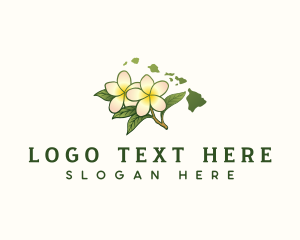 Hawaii Plumeria Flower logo