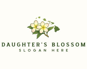 Hawaii Plumeria Flower logo design