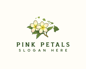 Hawaii Plumeria Flower logo design