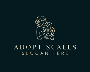 Mom Baby Adoption logo design