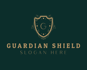 Royal Shield Wreath logo design