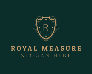 Royal Shield Wreath logo design