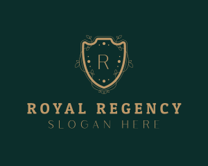 Royal Shield Wreath logo design