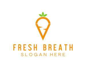 Fresh Carrot Vegetable logo design