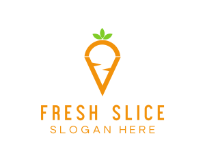 Fresh Carrot Vegetable logo design