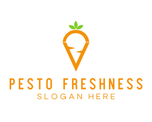 Fresh Carrot Vegetable logo design