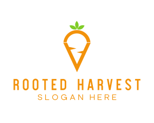 Fresh Carrot Vegetable logo design