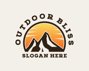 Mountain Peak Camping logo design