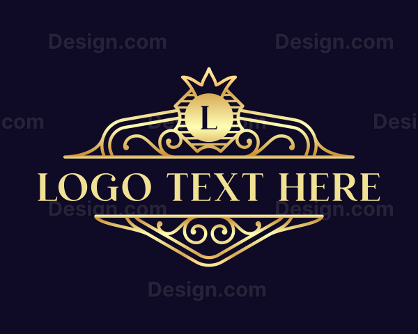 Crest Crown Decorative Logo