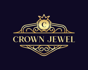 Crest Crown Decorative logo design