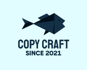 Fish Origami Craft logo design