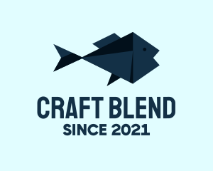 Fish Origami Craft logo design