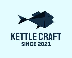 Fish Origami Craft logo design