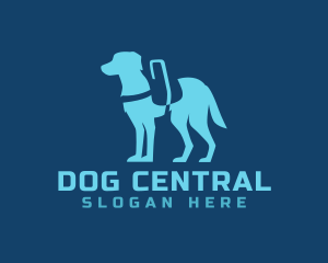 Modern Service Dog  logo design