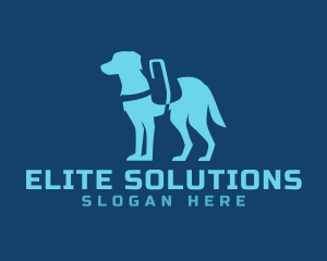 Modern Service Dog  logo design