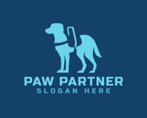 Modern Service Dog  logo design