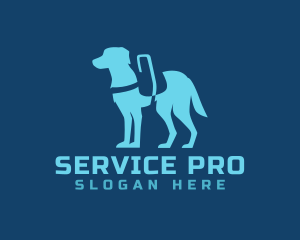 Modern Service Dog  logo design