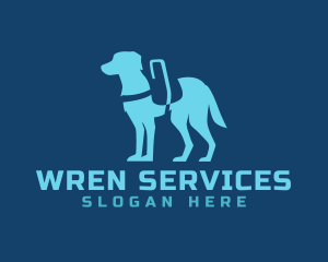 Modern Service Dog  logo design