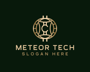 Cryptocurrency Digital Tech logo design