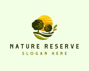 Landscape Nature Tree logo design