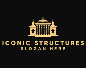 Greek Architecture Structure logo design