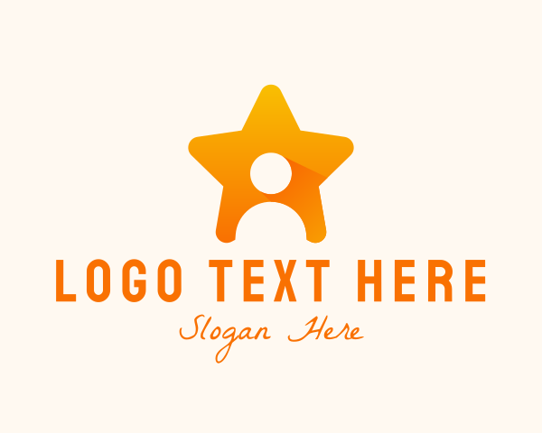 Orange Star logo example 3