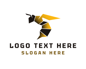 Geometric Organic Honeybee logo