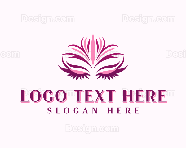 Makeup Beautician Eyelash Logo