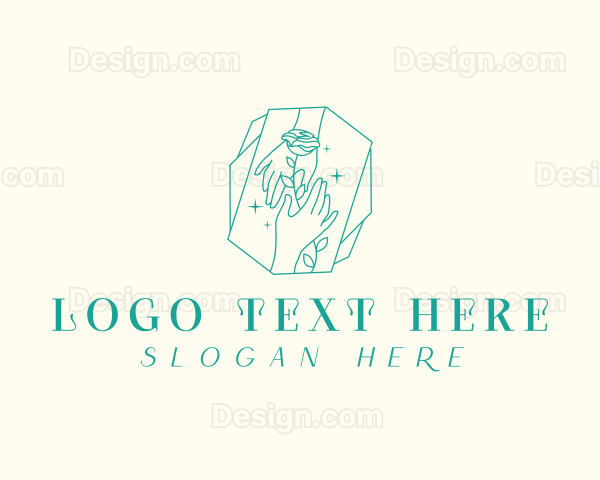 Elegant Flower Hand Logo