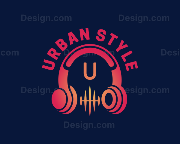 Music DJ Headphones Logo