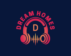 Music DJ Headphones logo