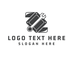 Wrench Mechanic Repair Tool logo