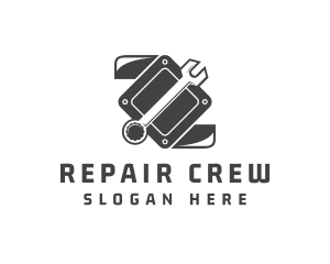 Wrench Mechanic Repair Tool logo