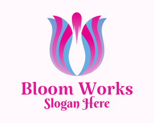 Tulip Flower Floristry logo design