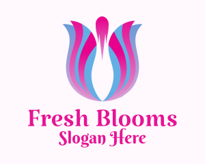 Tulip Flower Floristry logo design