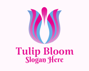 Tulip Flower Floristry logo design