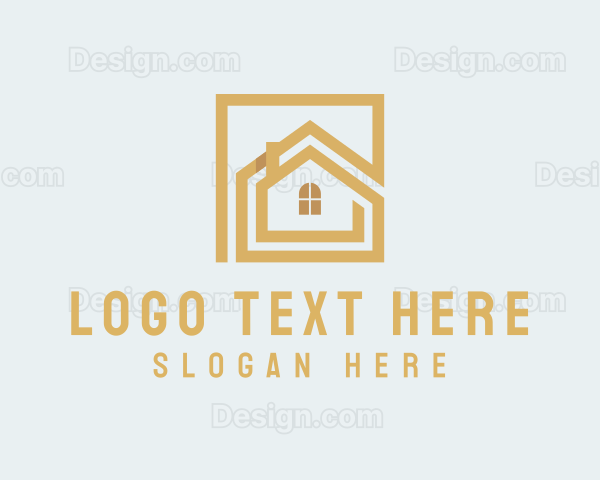 House Roofing Home Renovation Logo