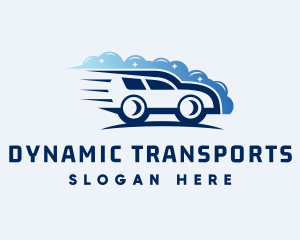 Car Cleaning Transport logo design