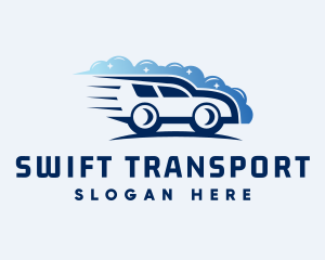 Car Cleaning Transport logo design