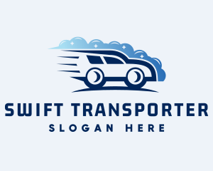 Car Cleaning Transport logo design