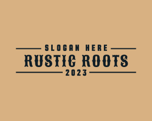 Rustic Western Brand logo design