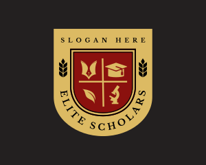 College Education School Shield logo design