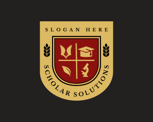 College Education School Shield logo design