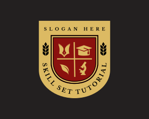 College Education School Shield logo design