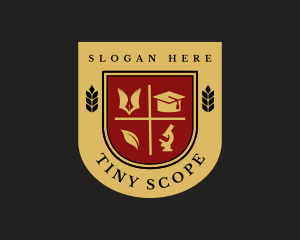 College Education School Shield logo design